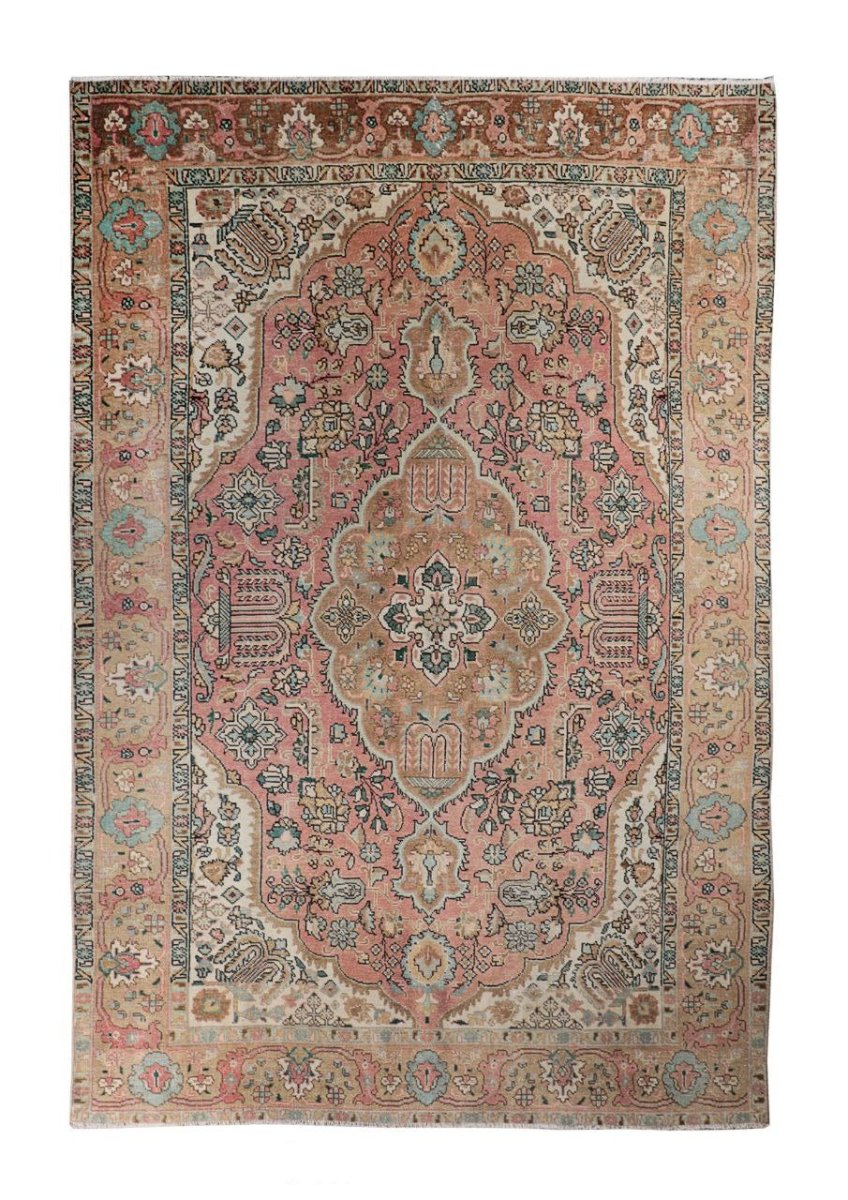 Vintage Tabriz Rug | 6' 4" x 10' - Rug the Rock