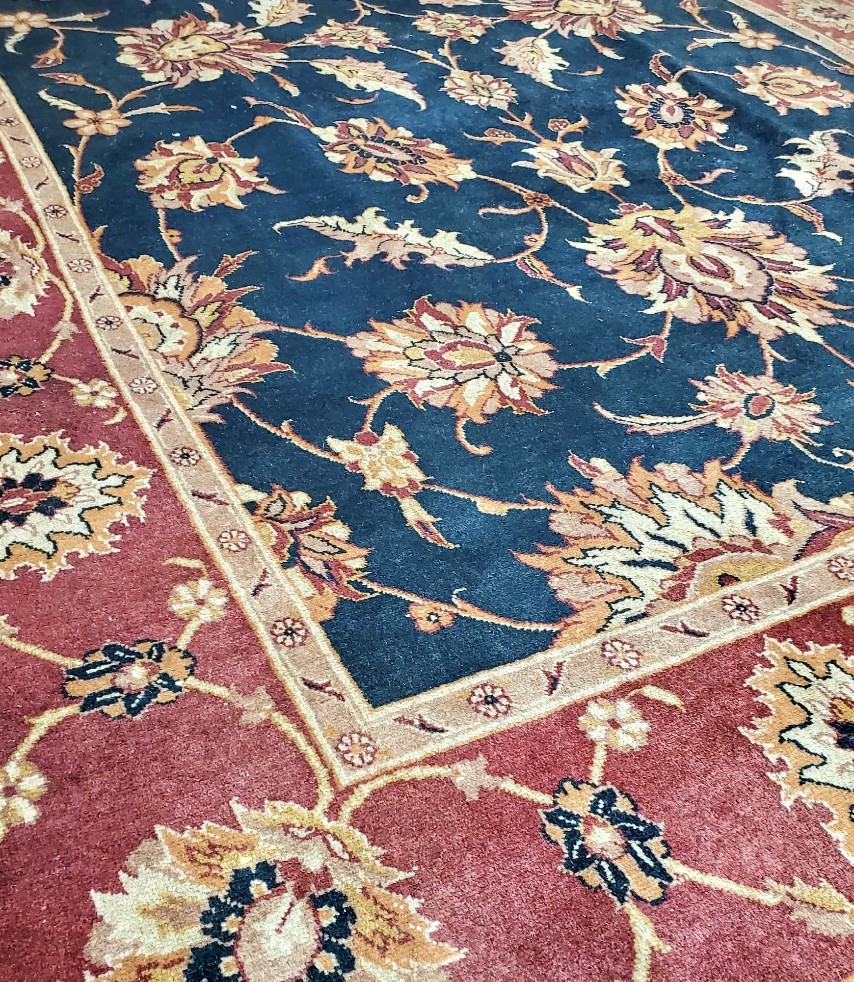 Vintage Tabriz Rug | 6' 4" x 10' 2" — detail view, gallery 10
