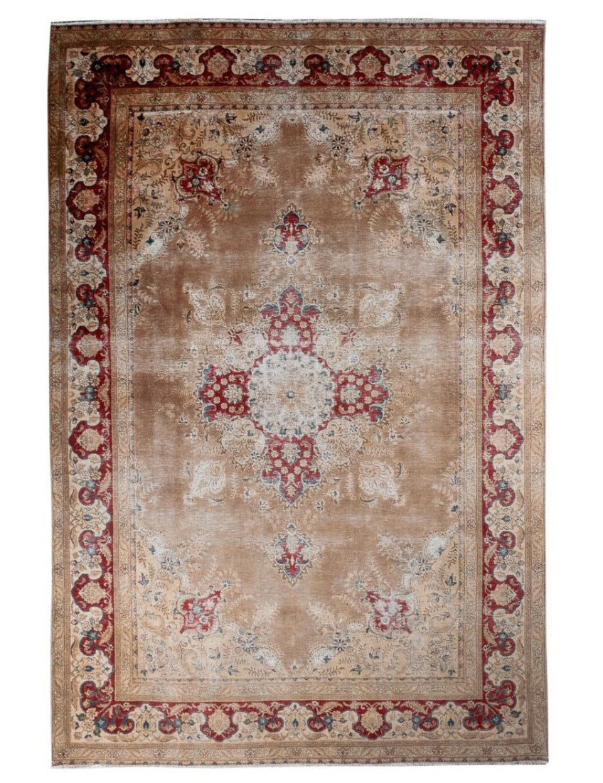 Vintage Tabriz Rug | 7' 5"x11' 4" - Rug the Rock