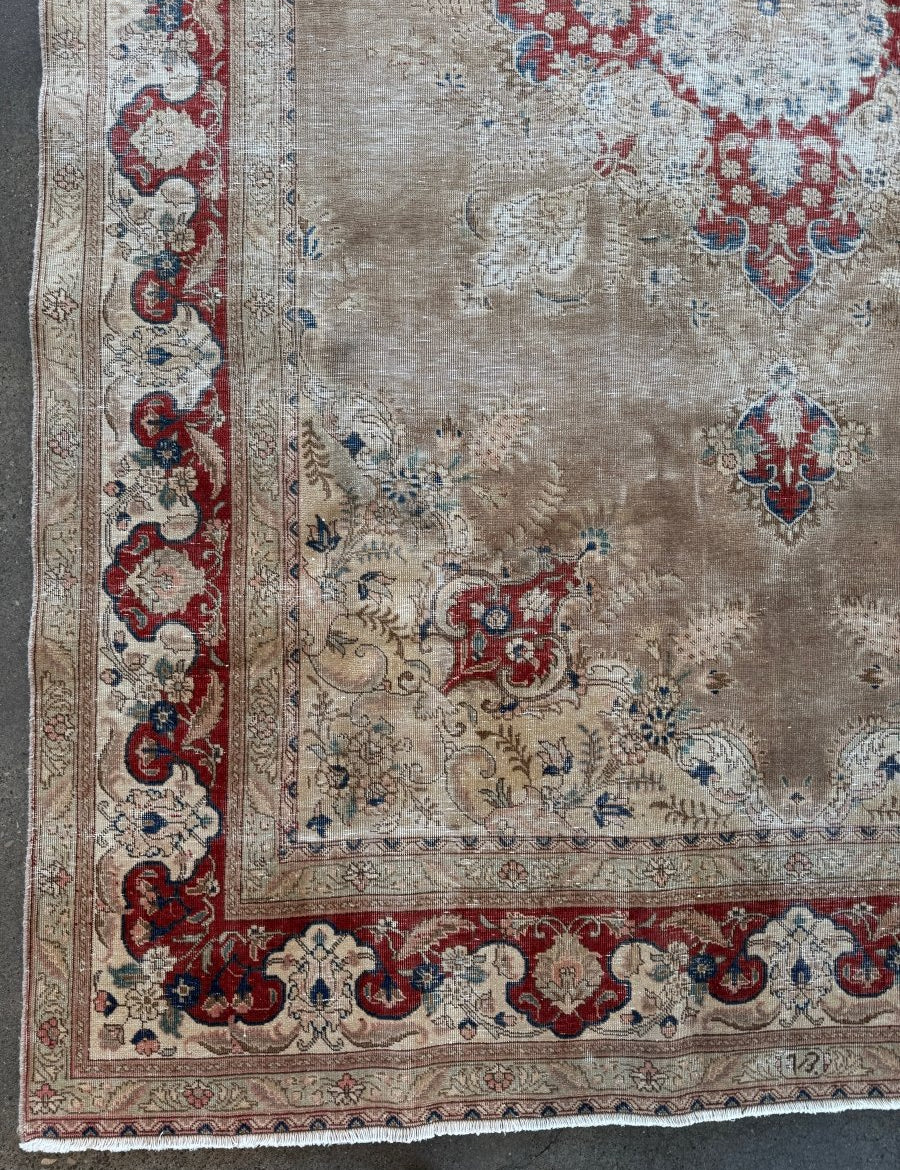 Vintage Tabriz Rug | 7' 5"x11' 4" - Rug the Rock