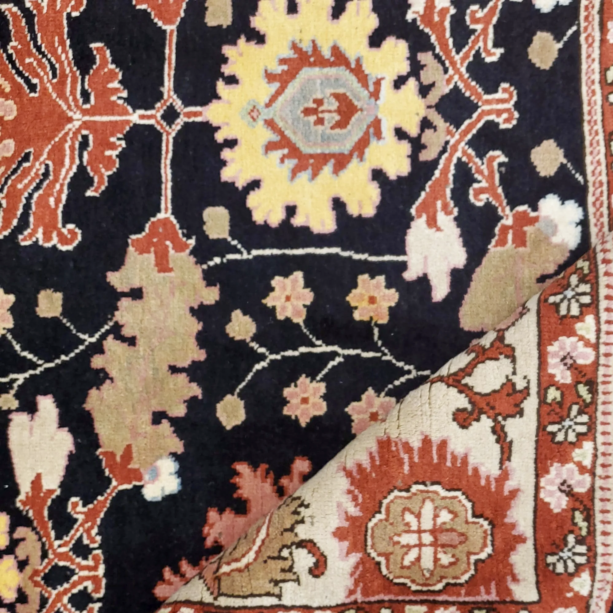 Vintage Tabriz Rug | 7' 4" x 8' 11" — detail view, gallery 04