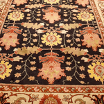 Vintage Tabriz Rug | 7' 4" x 8' 11" — angled view, gallery 09