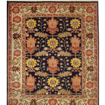 Vintage Tabriz Rug | 7' 4" x 8' 11" — cropped view