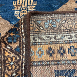 Vintage Zanjan Runner — Houpa Design in Earthy Brown & Blue. Original rug photograph; SKU PP108796; source IMG_7024.