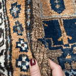 Vintage Zanjan Runner — Houpa Design in Earthy Brown & Blue. Original rug photograph; SKU PP108796; source IMG_7027.