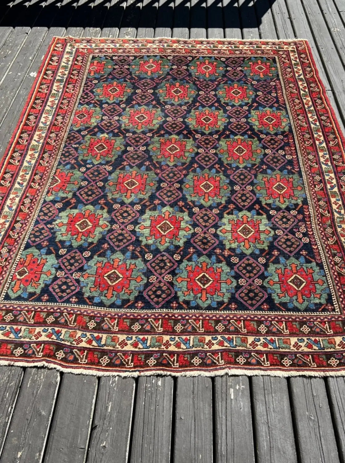 Antique Afshar Rug | 4' 3" x 5' 11" Rug the Rock