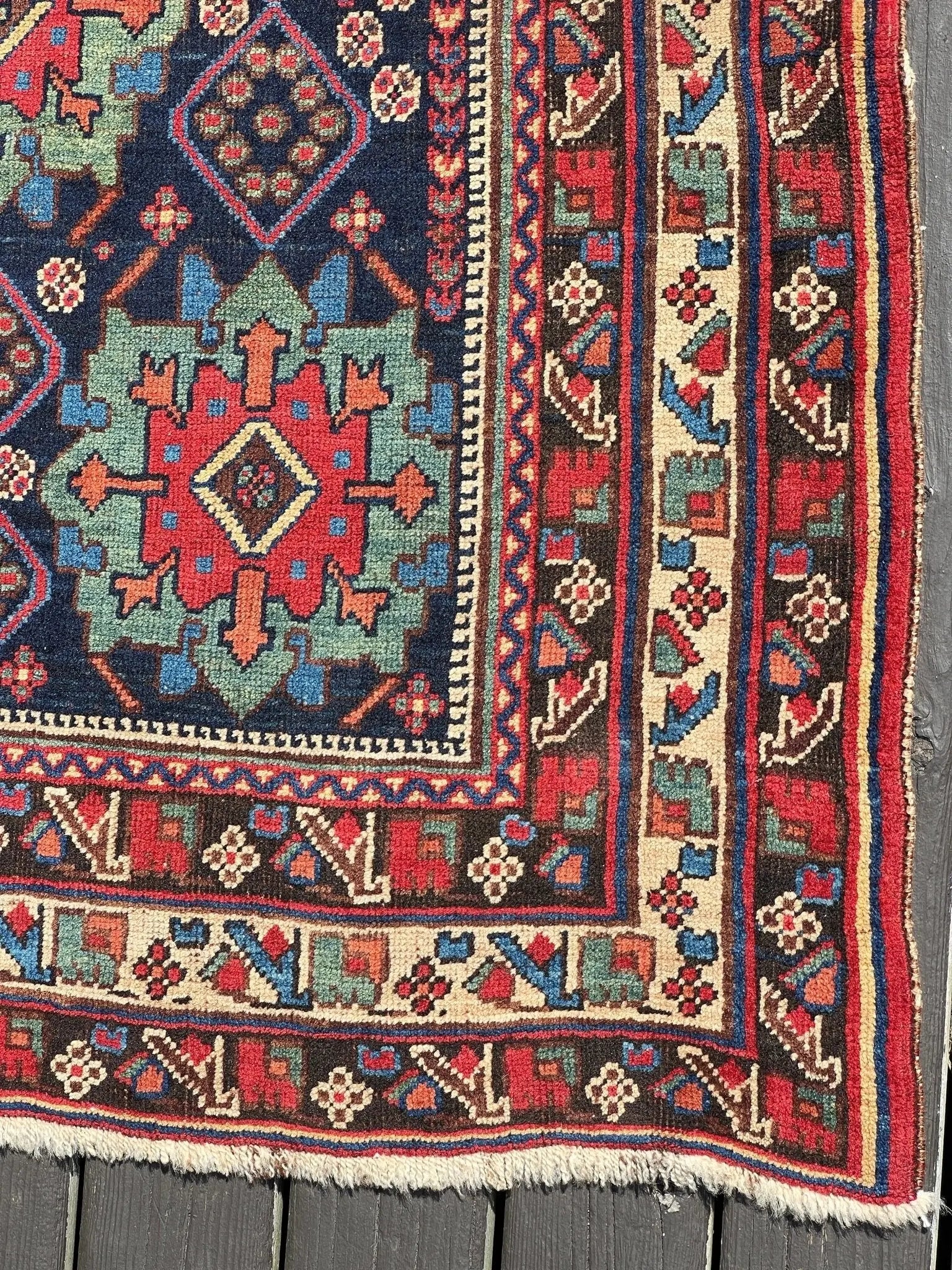 Antique Afshar Rug | 4' 3" x 5' 11" Rug the Rock