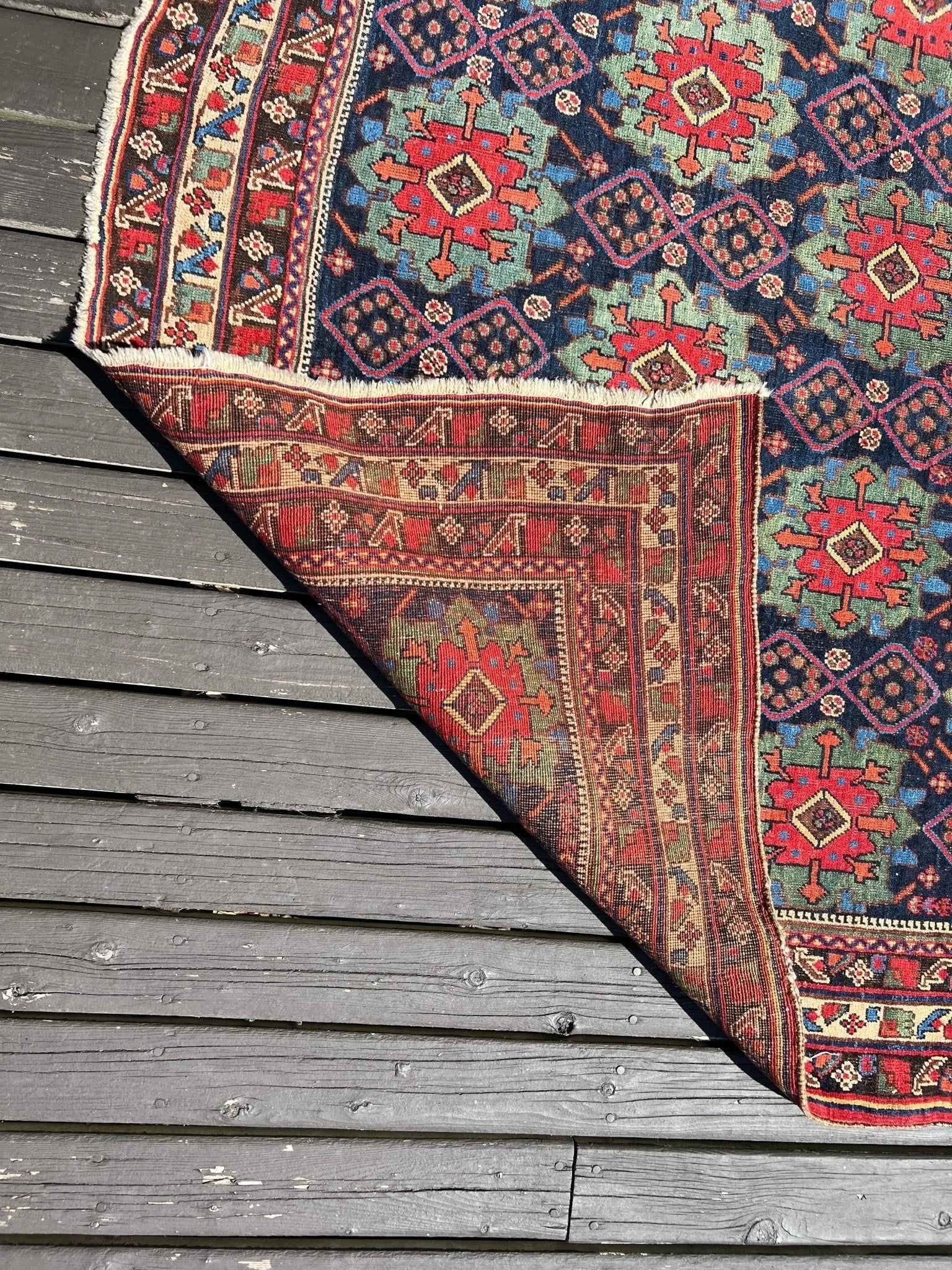 Antique Afshar Rug | 4' 3" x 5' 11" Rug the Rock