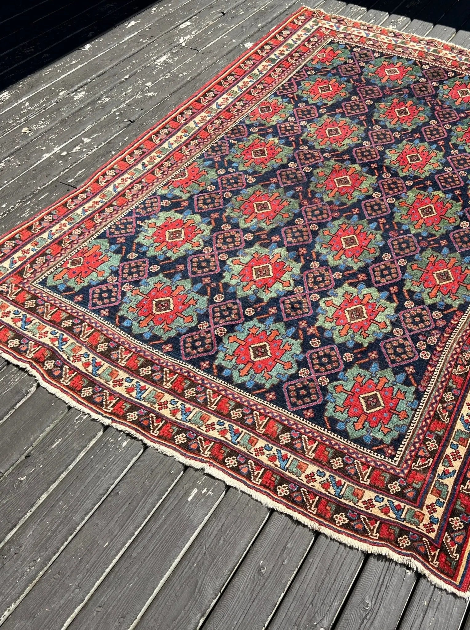 Antique Afshar Rug | 4' 3" x 5' 11" Rug the Rock