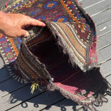 Antique Baluch Saddlebag  | 2' 7" x 3' 11" Rug the Rock
