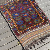 Antique Baluch Saddlebag  | 2' 7" x 3' 11" Rug the Rock