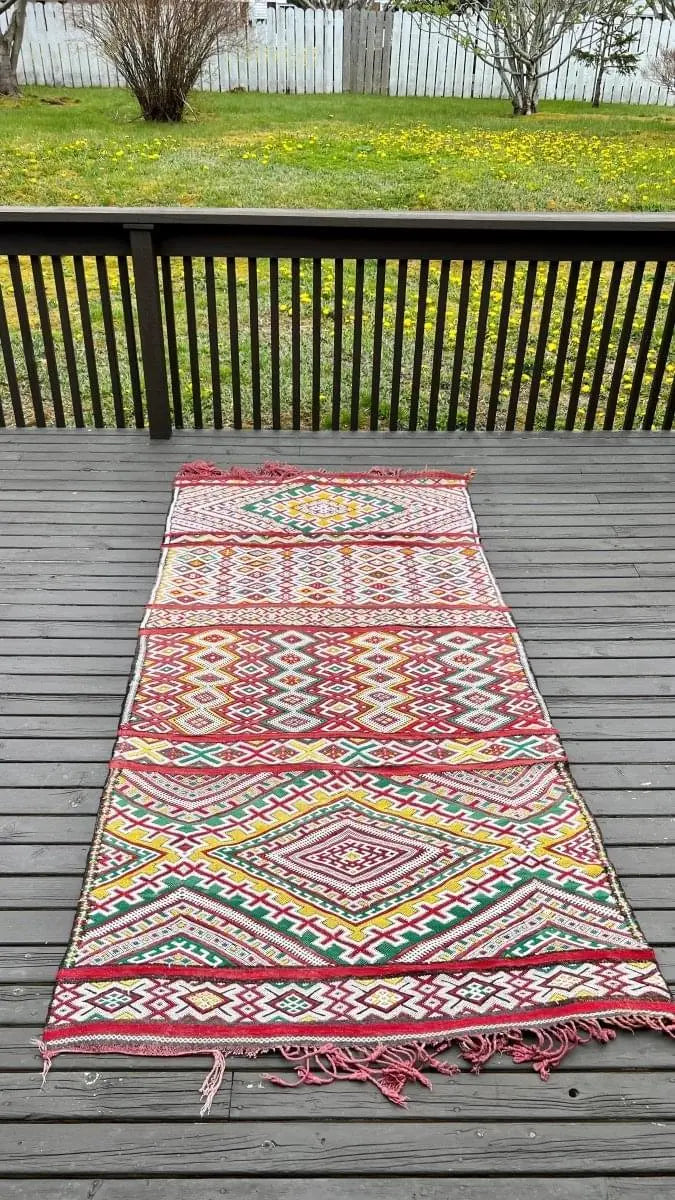 Moroccan Marmoucha Soumak Rug | 4' x 8' 5" Rug the Rock