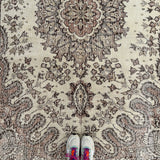 Vintage Turkish Oushak Rug | 9’ 4” x 5’ 5” Rug the Rock
