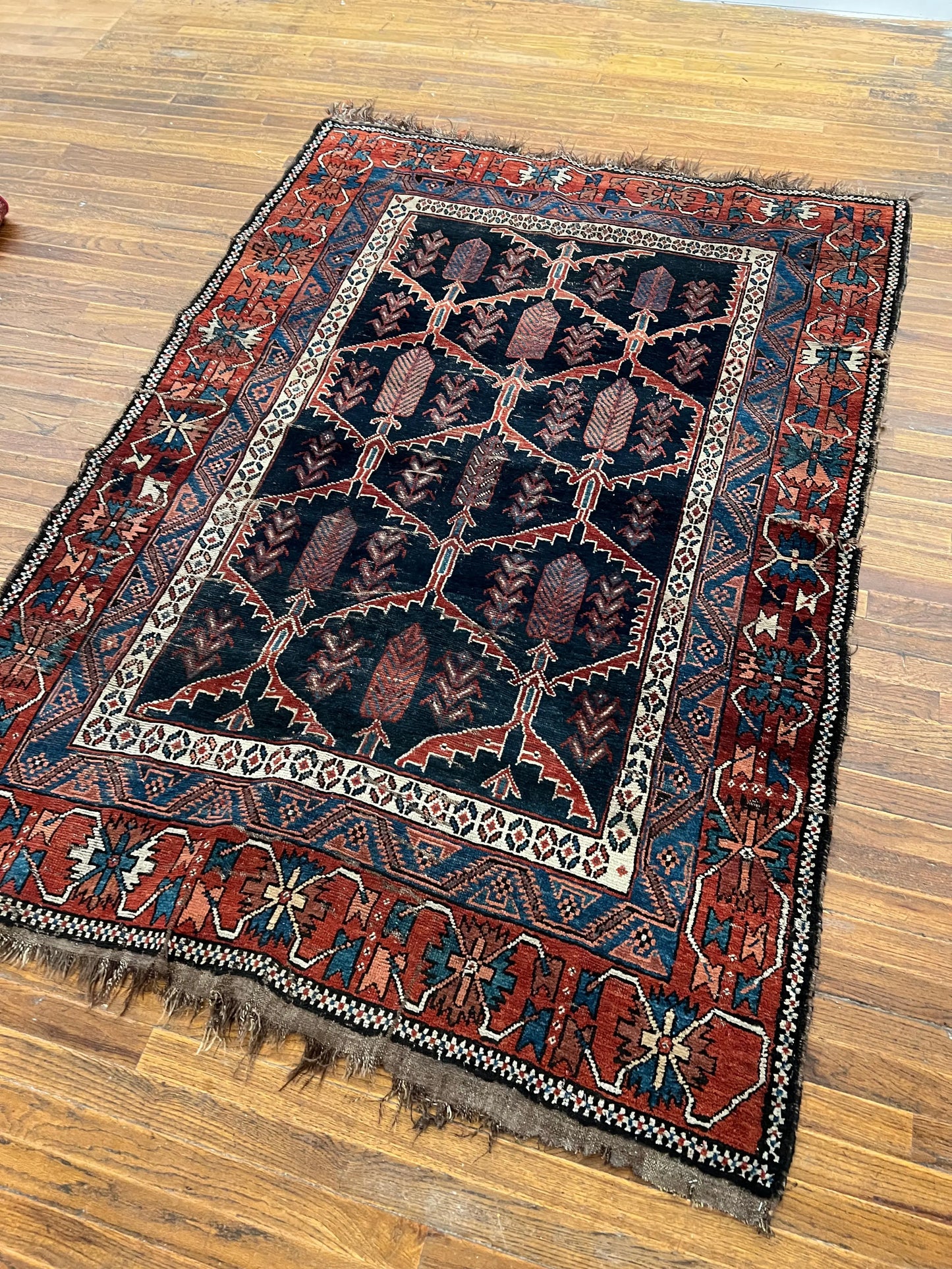 Antique Persian Afshar Rug | 7’ 4" x 5’ Rug the Rock
