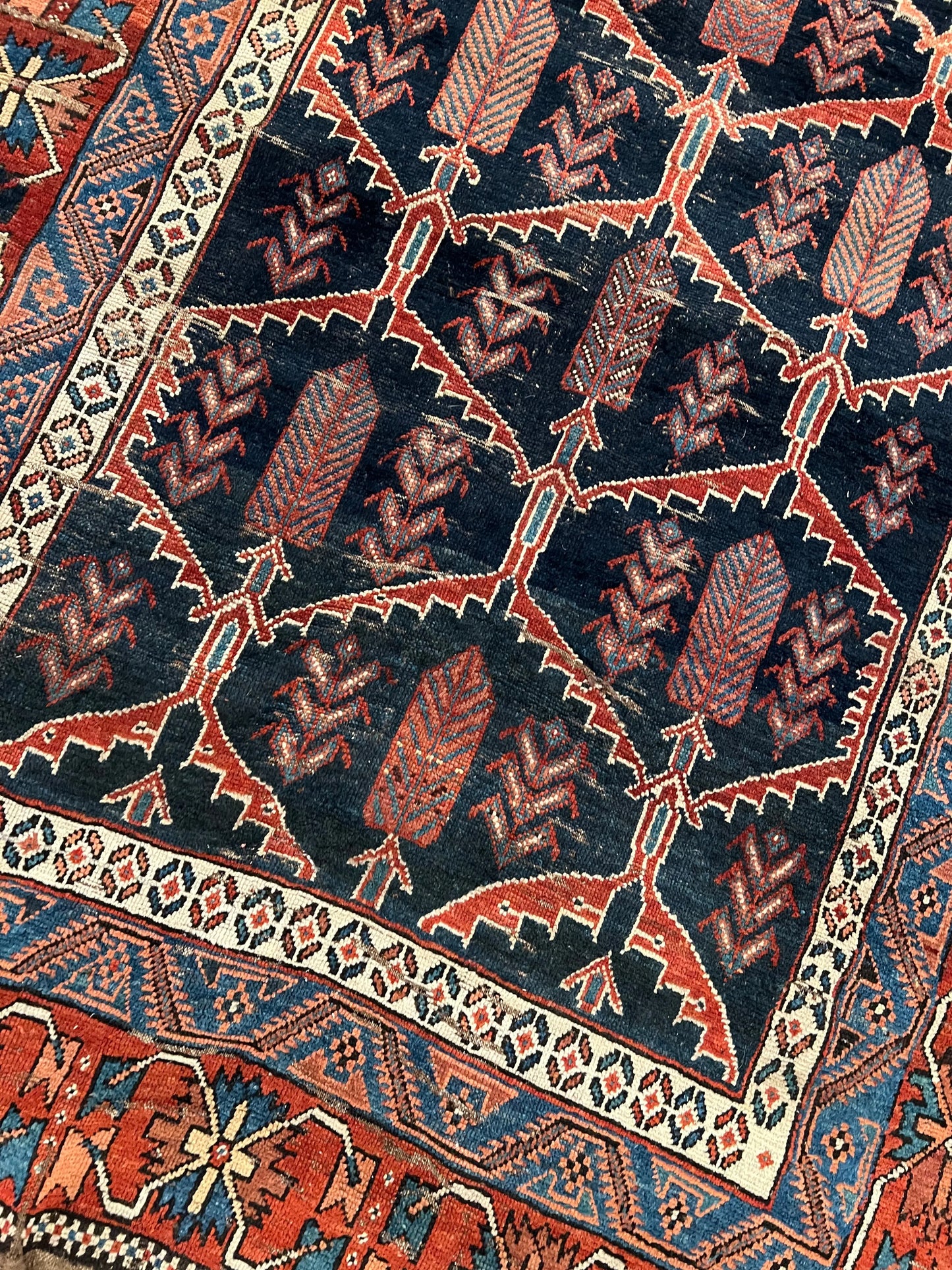 On hold for Greg - Antique Persian Afshar Rug | 7’ 4" x 5’ Rug the Rock