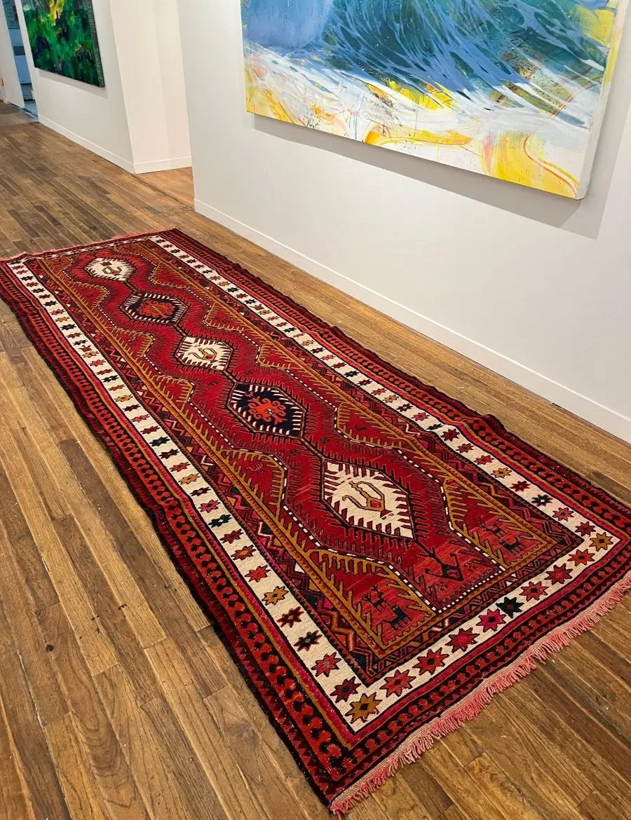 Persian Azerbaijan Soumak Runner | 3' 9" x 11' Rug the Rock