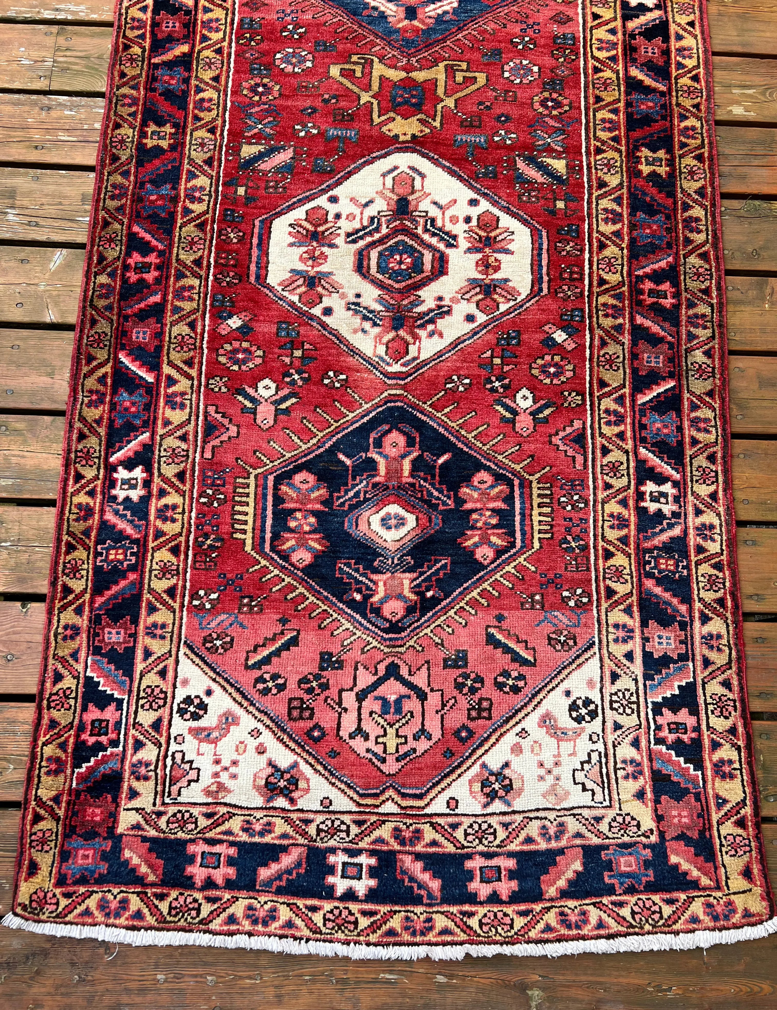 Persian Heriz Runner | 10’ 8” x 3’ 7” Rug the Rock