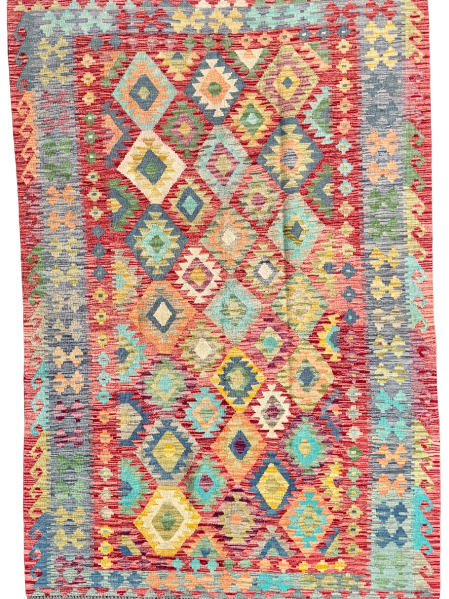 Afghan Maimana Kilim Rug | 6' 1" x 9' 3" Rug the Rock