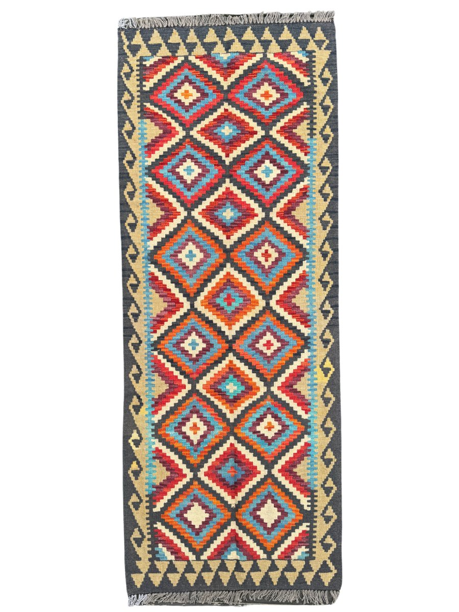 Afghan Maimana Kilim Runner | 2' 7" x 6' 8" Rug the Rock