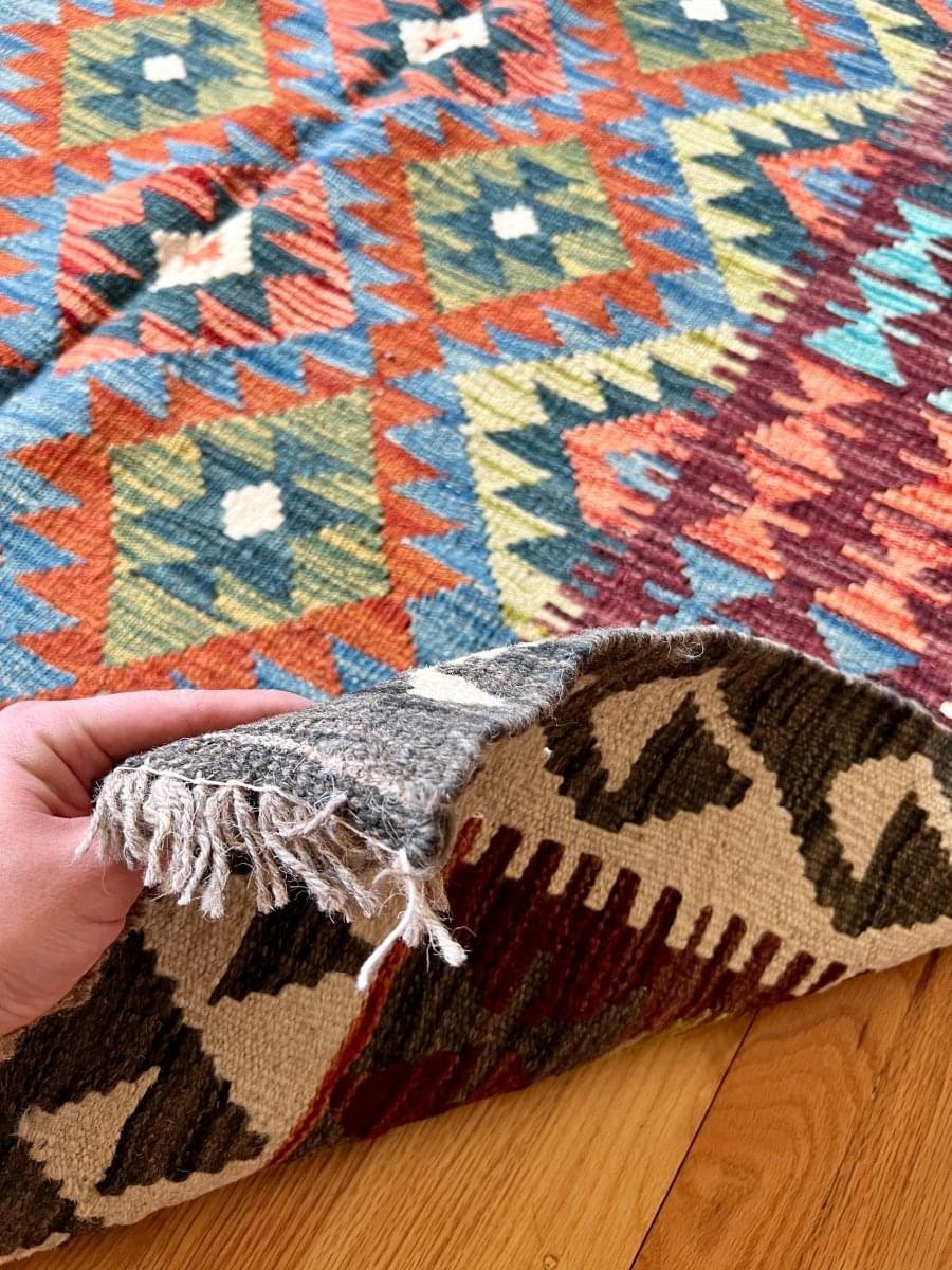 Afghan Maimana Kilim Rug | 6' 5" x 4' 6" Rug the Rock 