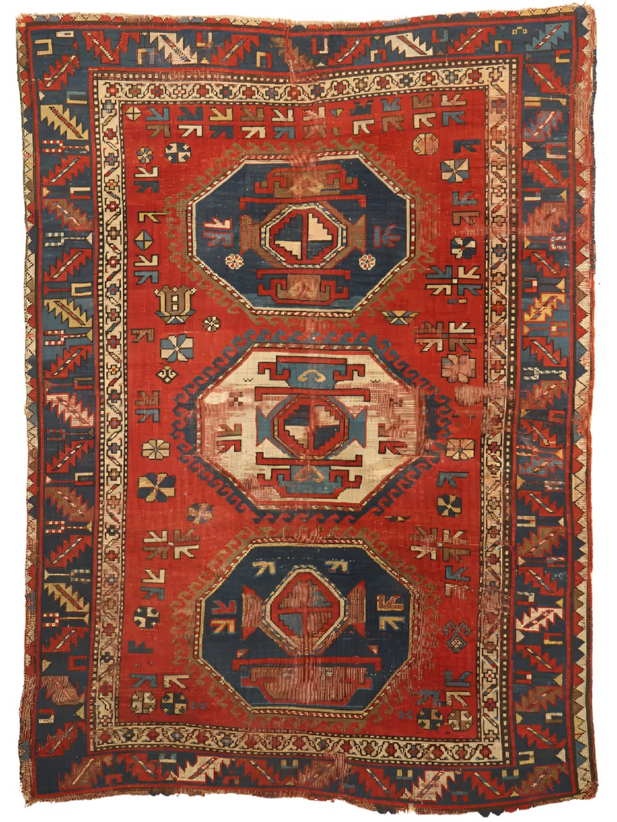 Antique Caucasian Karachov Kazak | 4' 11" x 6' 11" Rug the Rock 