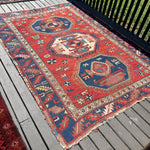 Antique Caucasian Karachov Kazak | 4' 11" x 6' 11" Rug the Rock 