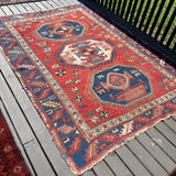 Antique Caucasian Karachov Kazak | 4' 11" x 6' 11" Rug the Rock 