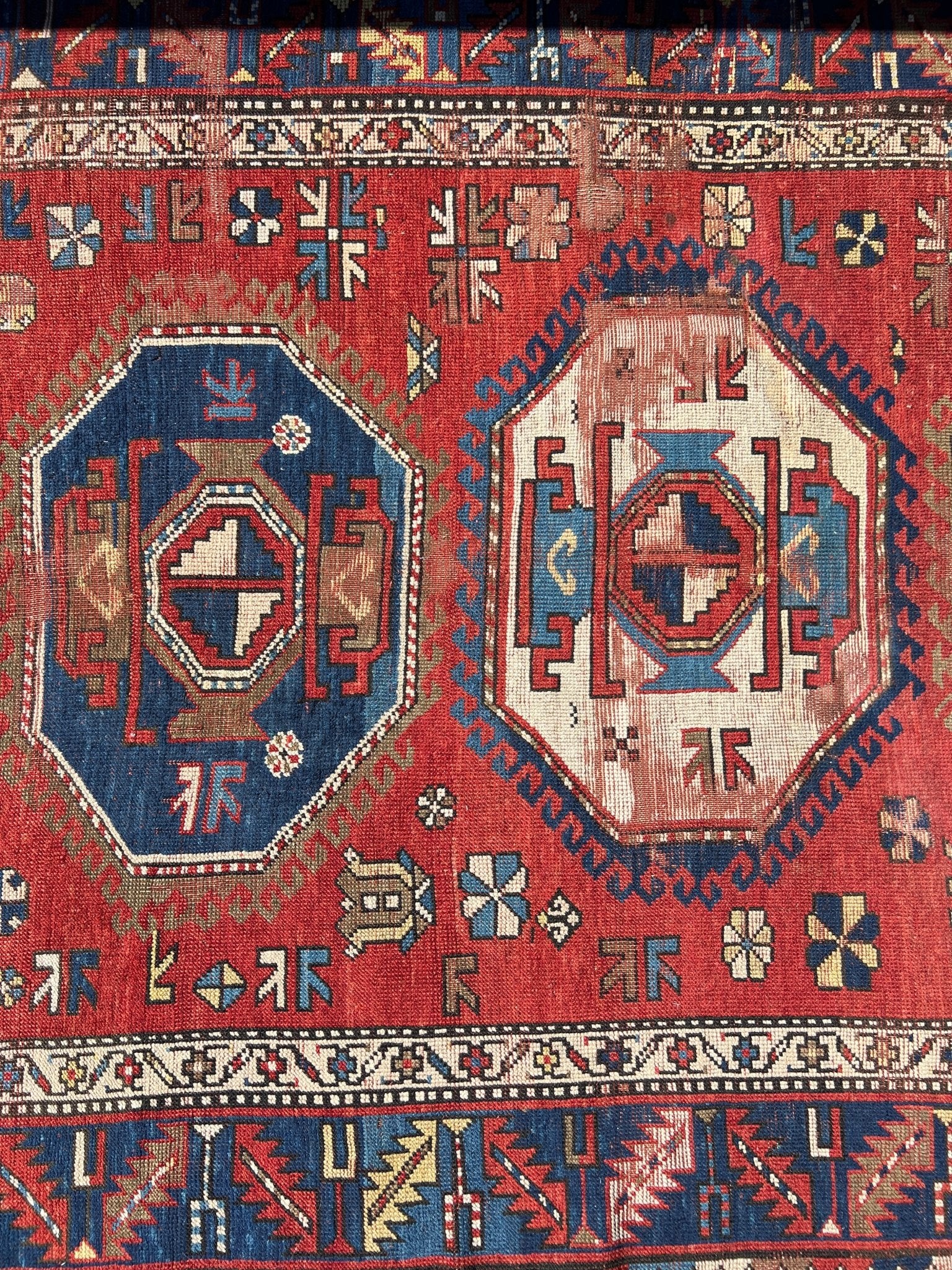 Antique Caucasian Karachov Kazak | 4' 11" x 6' 11" Rug the Rock 