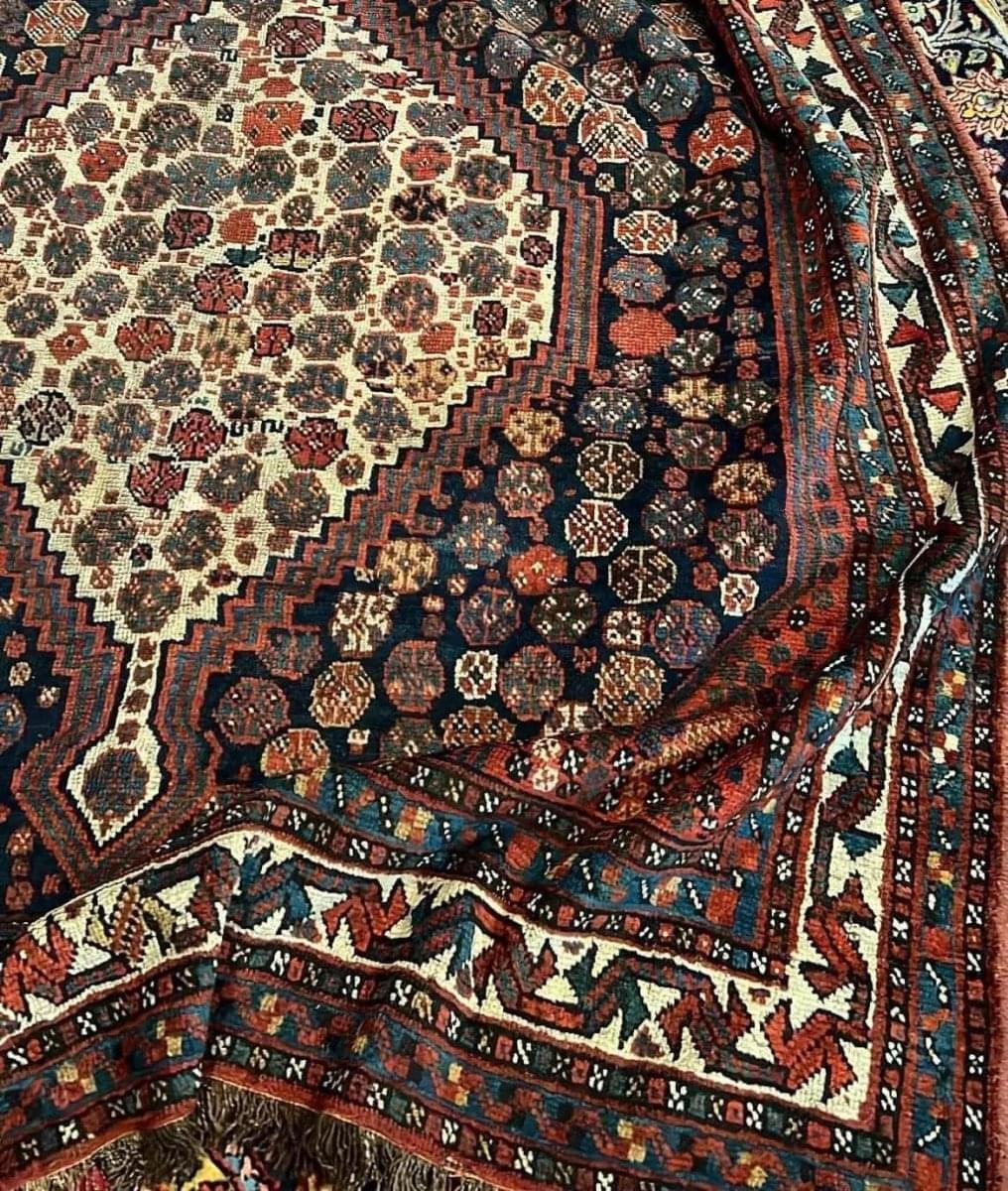 Antique Khamseh rug| 11’6”x5’7” Rug the Rock