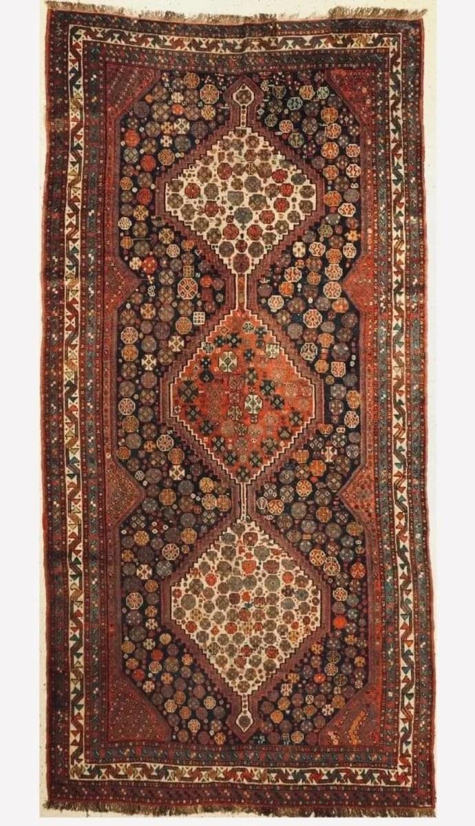 Antique Khamseh rug| 11’6”x5’7” Rug the Rock