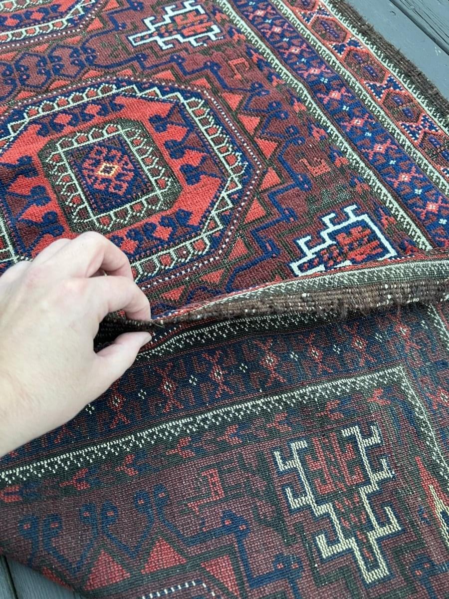 Antique Persian Baluch Rug 3 x 5 (5' 1