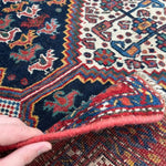 Antique Persian Khamseh Rug | 5' 9" x 4' 1" - Rug the Rock