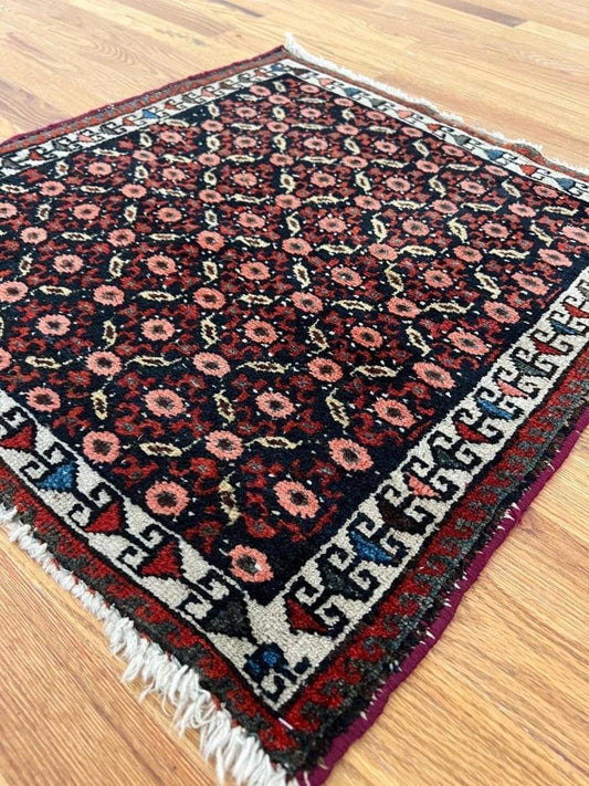 Antique Persian Malayer Rug | 2' 1" x 2' - Rug the Rock