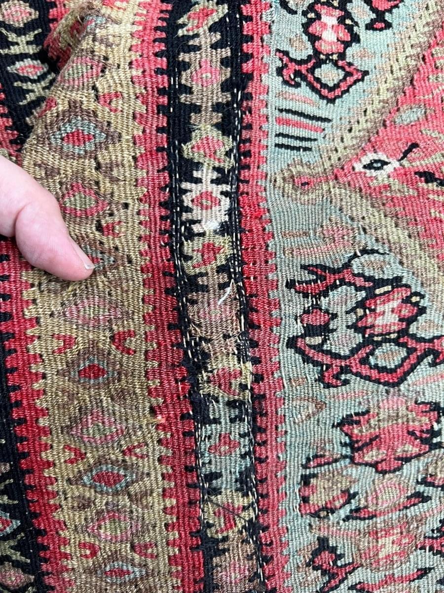 Antique Persian Senneh Kilim | 6' 3" x 4' 2" - Rug the Rock