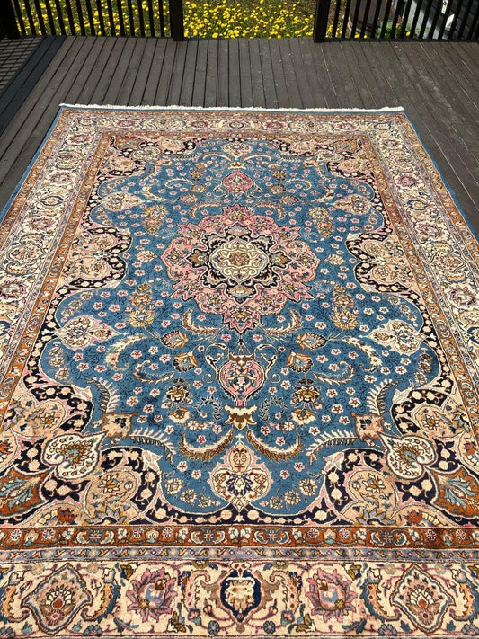 Aseman | 11' 4" x 8' 3" | Persian Kashmar Rug - Rug the Rock