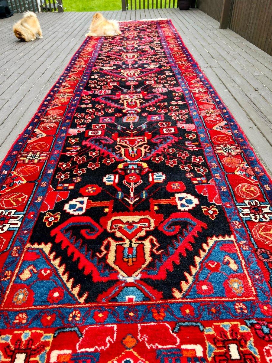 Behtash | 17' 3" x 4' | Persian Nahavand Runner Rug Rug the Rock 