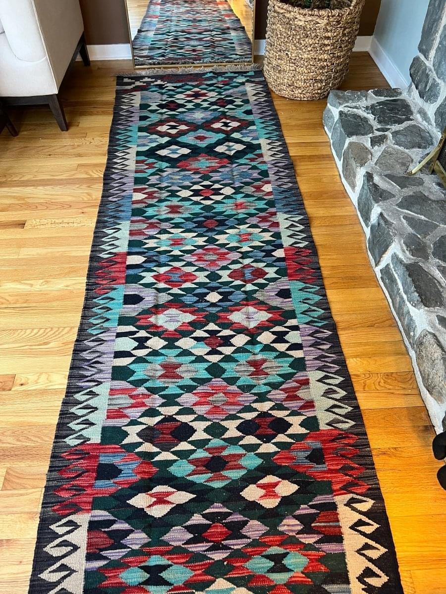 Maymana Kilim Runner | 9’ 5” x 2’ 10” - Rug the Rock