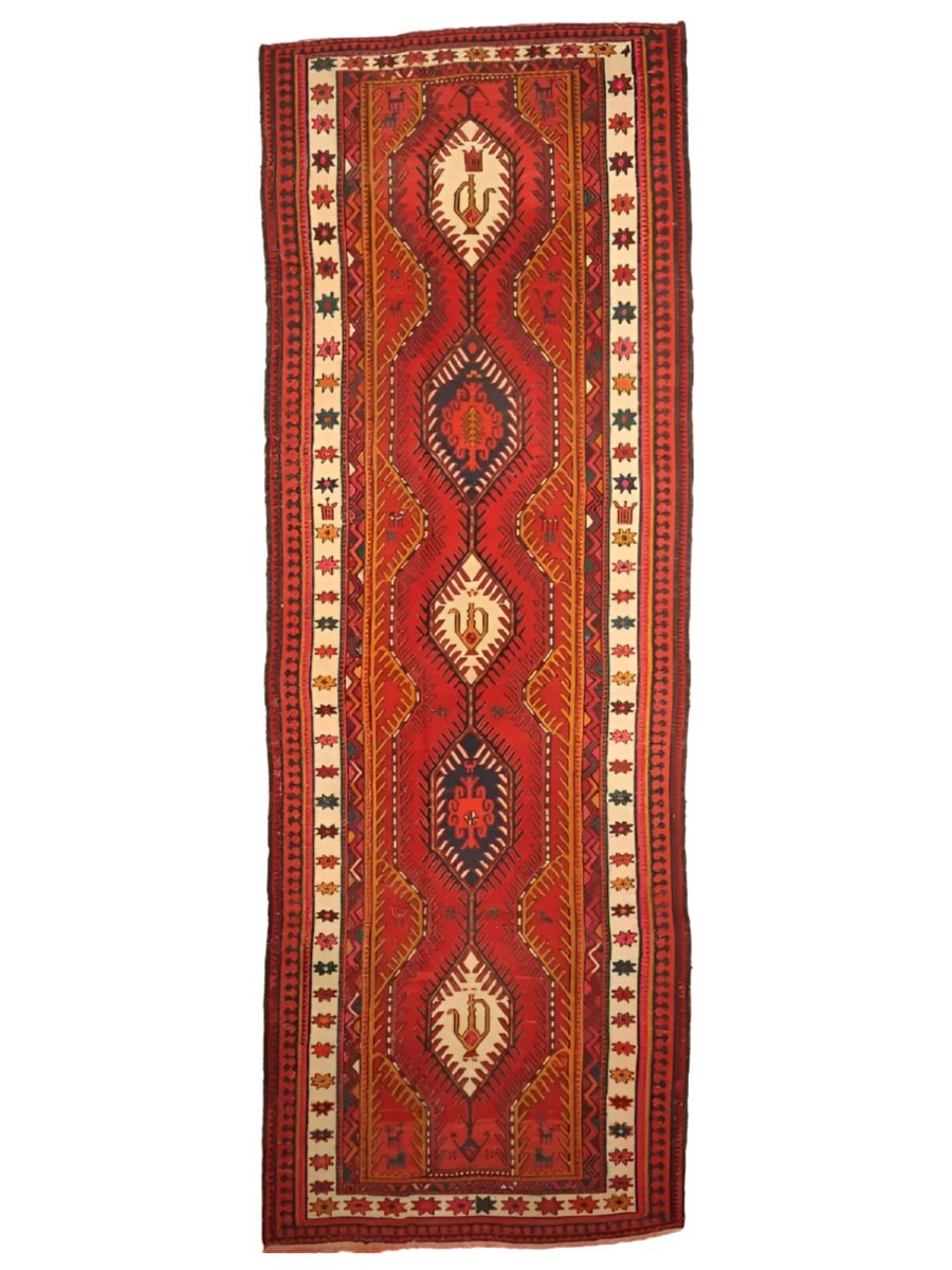 Persian Azerbaijan Soumak Runner | 3' 9" x 11' Rug the Rock 