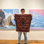 Persian Bijar Rug | 2' 4" x 2' 6" Rug the Rock