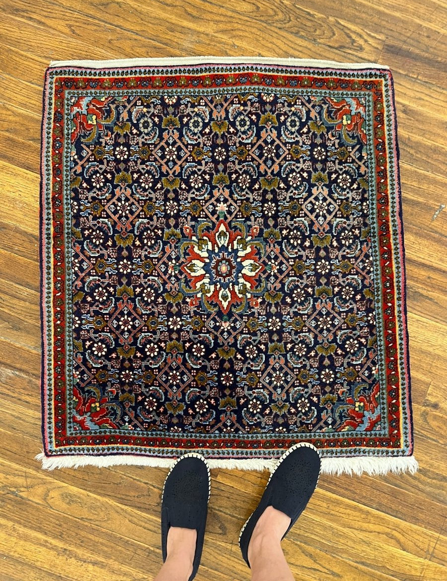 Persian Bijar Rug | 2' 6" x 2' 8" Rug the Rock