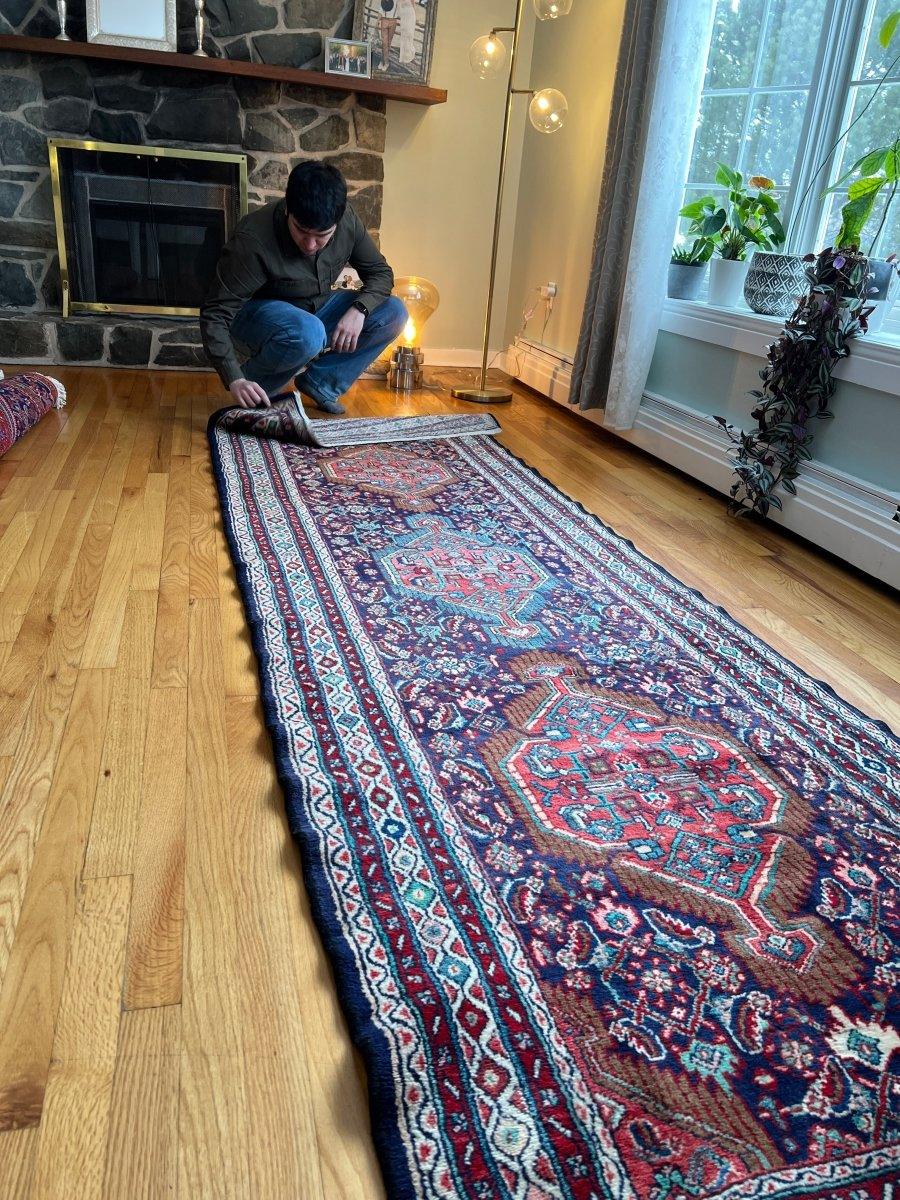 Persian Hamadan Runner | 10' 6" x 3' 5" Rug the Rock 