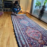 Persian Hamadan Runner | 10' 6" x 3' 5" Rug the Rock 