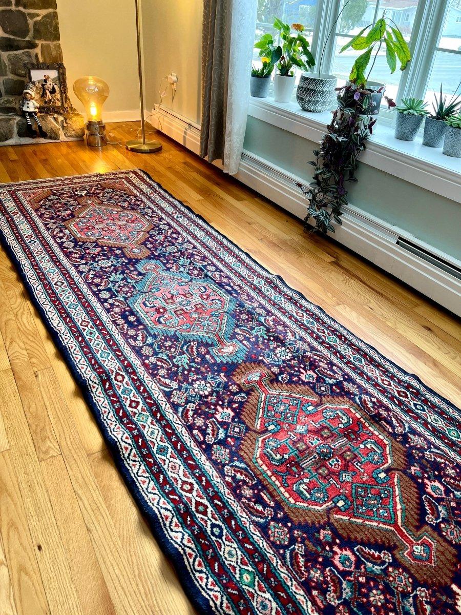 Persian Hamadan Runner | 10' 6" x 3' 5" Rug the Rock 