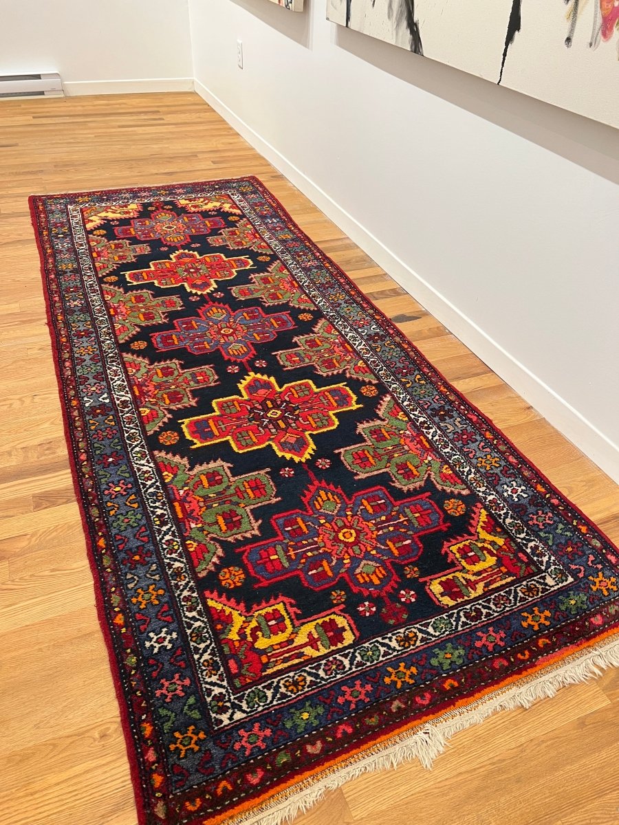 Persian Hamadan Runner Rug | 3' 5" x 8' 3" Rug the Rock