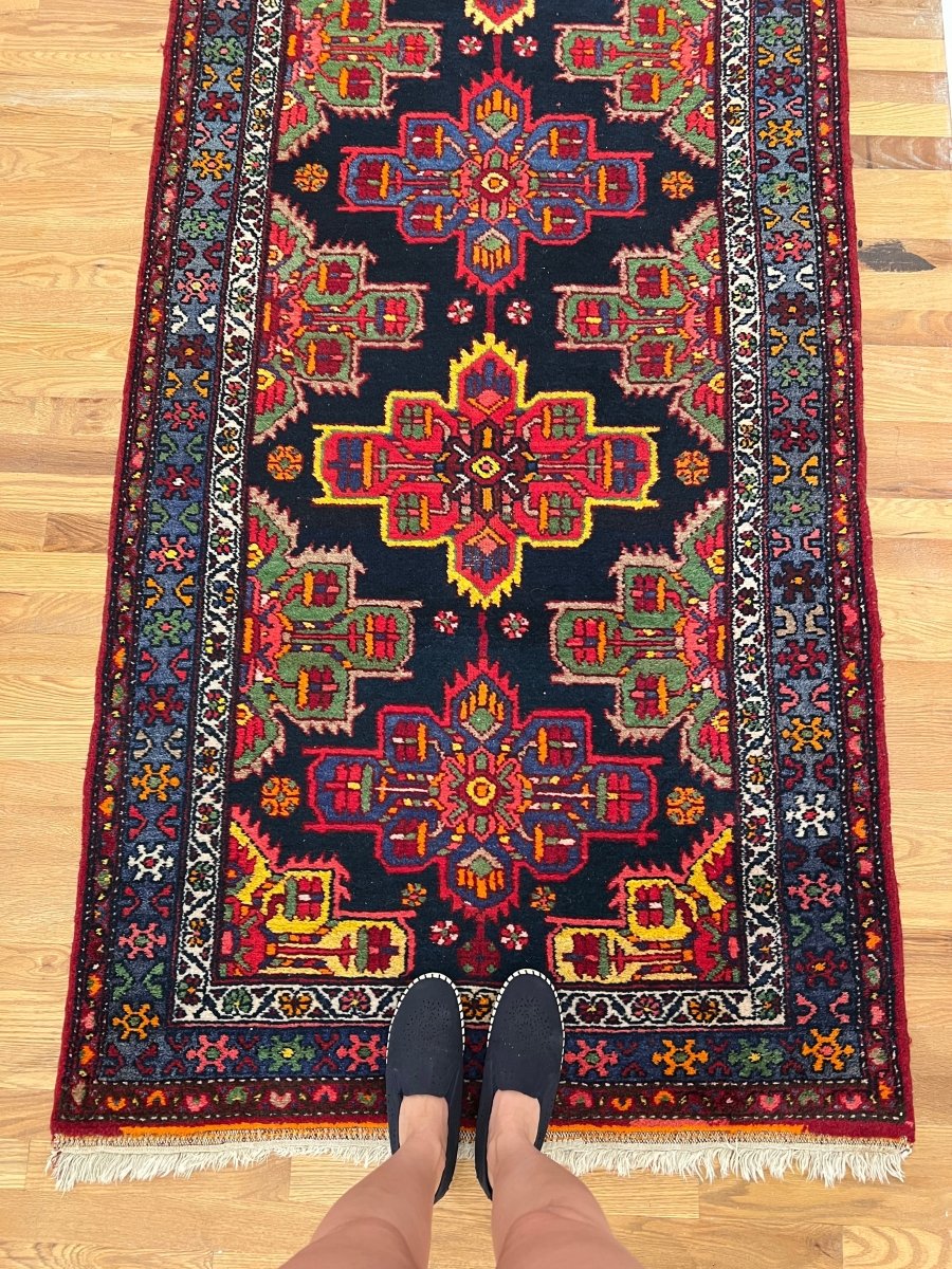 Persian Hamadan Runner Rug | 3' 5" x 8' 3" Rug the Rock