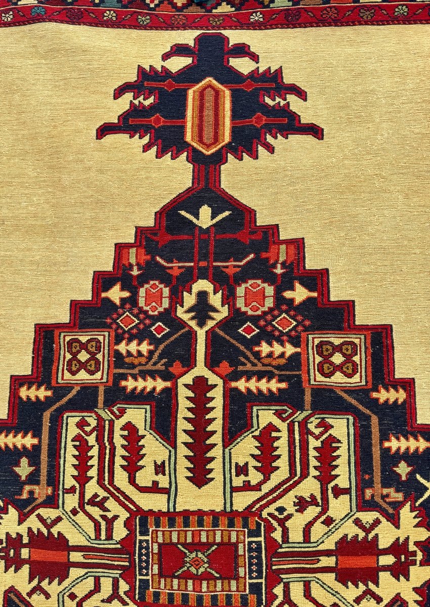 Persian Heriz Suzani Soumak | 4' 1" x 7' - Rug the Rock