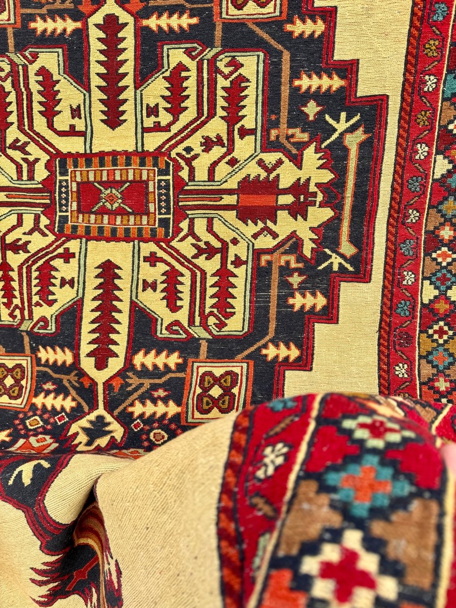 Persian Heriz Suzani Soumak | 4' 1" x 7' - Rug the Rock