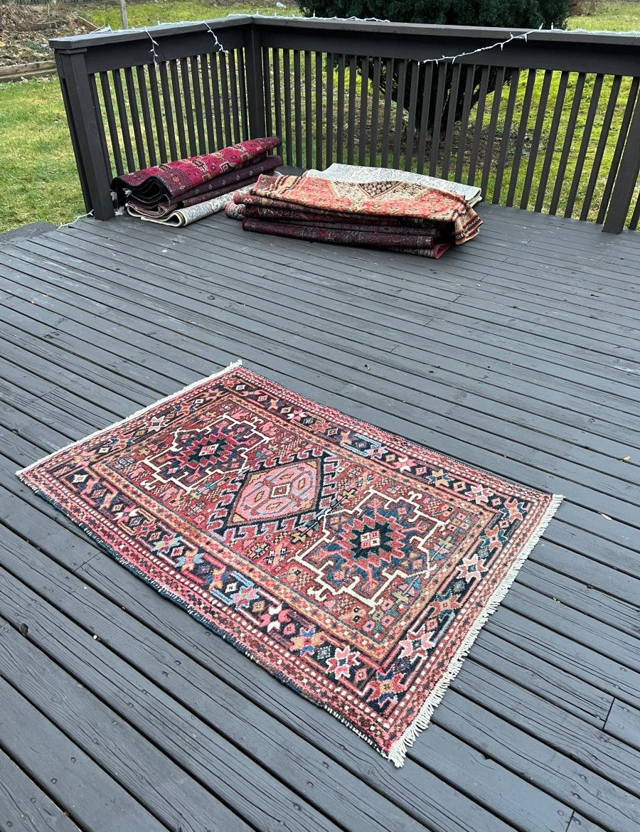 Persian Karaja Rug | 4' 7" x 3' Rug the Rock