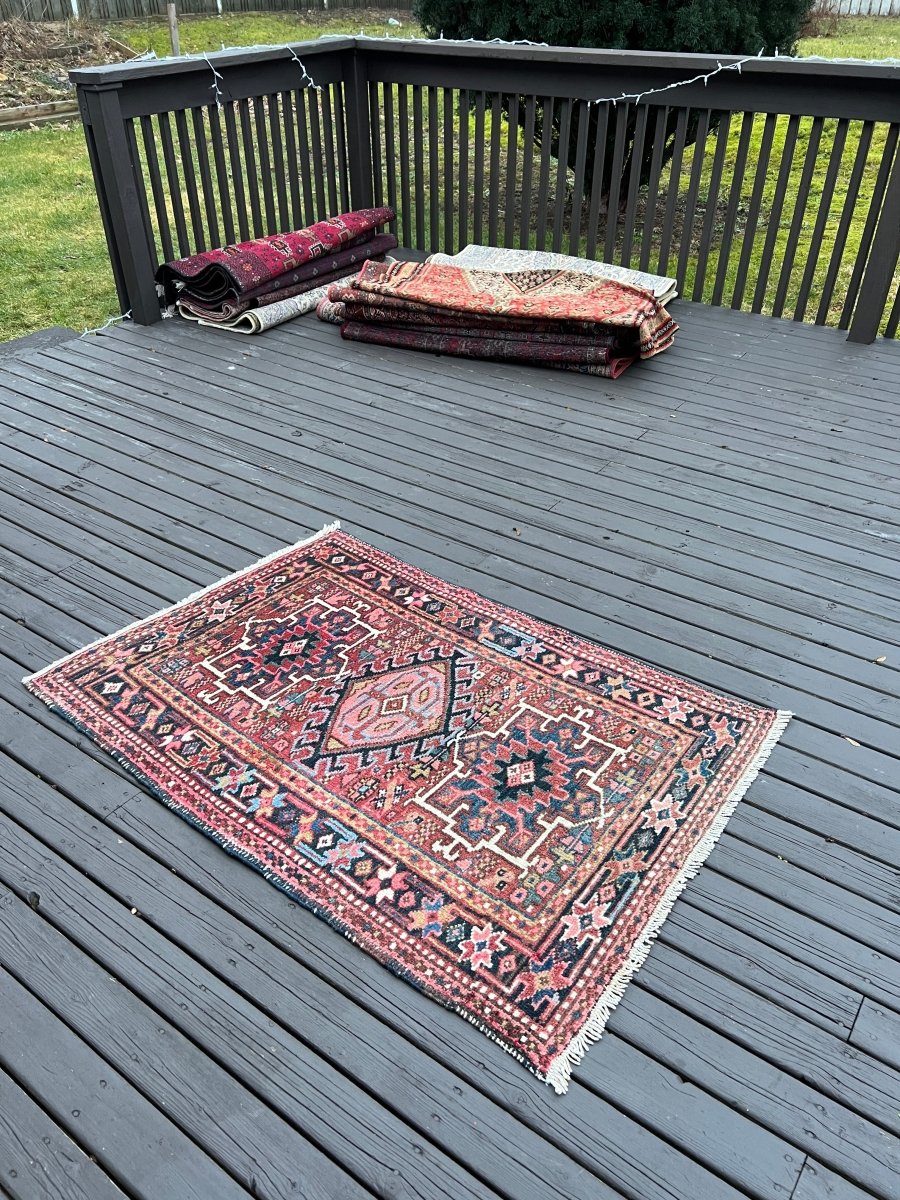 Persian Karaja Rug | 4' 7" x 3' Rug the Rock