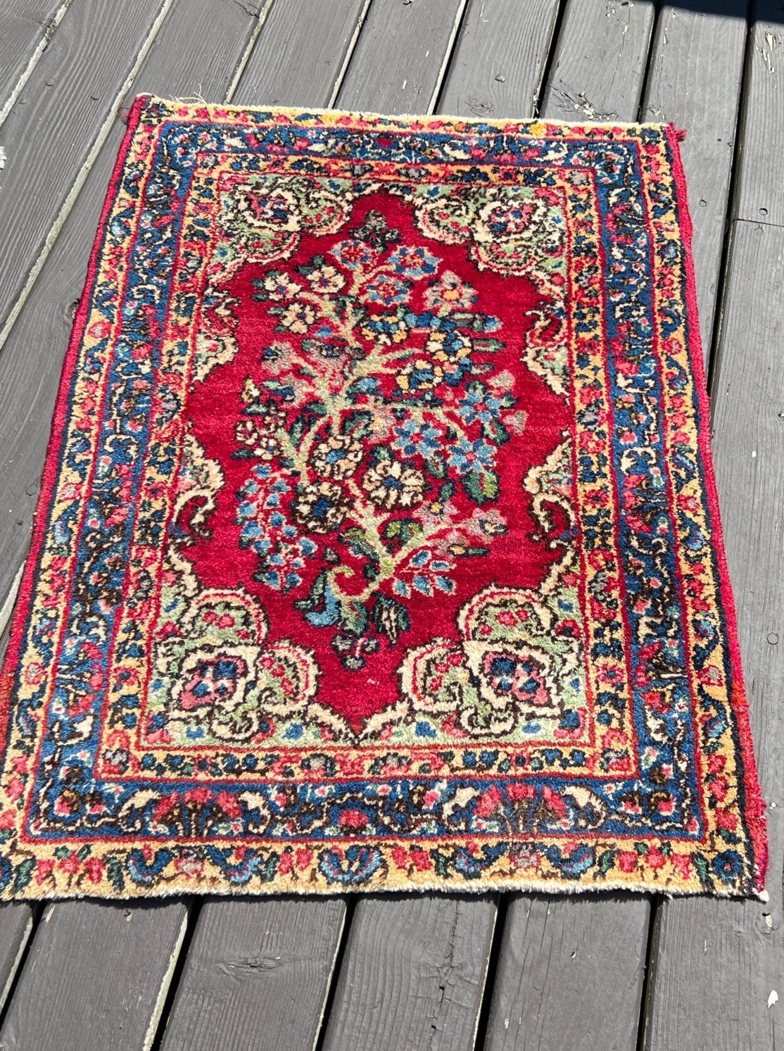 Persian Kerman Rug | 1' 8" x 2' 4" Rug the Rock